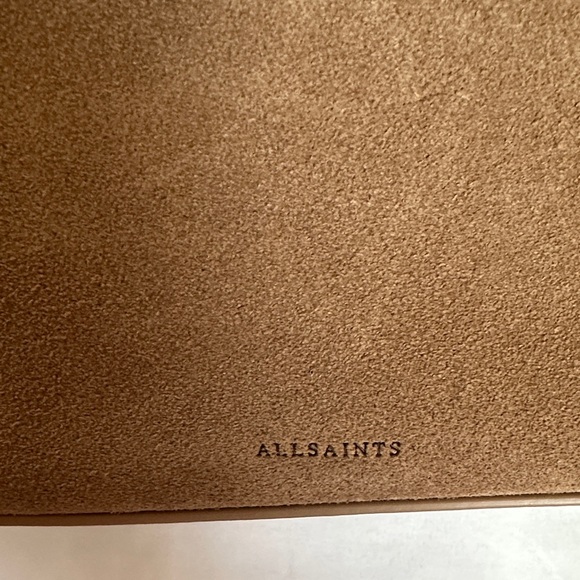 All Saints Tan and Brown Leather Messenger Bag - Picture 12 of 15